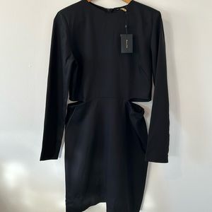 Massimo Dutti Black Cut Out Dress